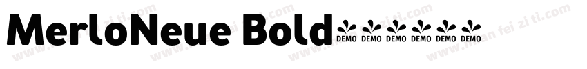 MerloNeue Bold字体转换